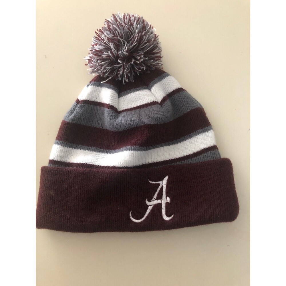Alabama Crimson Tide Holloway Winter Hat Unisex Maroon/White